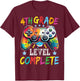 4th Grade Level Complete Shirt Graduation Last Day Of School T-Shirt - T-Shirt | Maroon