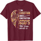 I Am Christian Under Construction God's Not Done With Me Yet T-Shirt - T-Shirt | Maroon