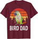 Green Cheek Conure Parrot Bird Dad T-Shirt - T-Shirt | Maroon