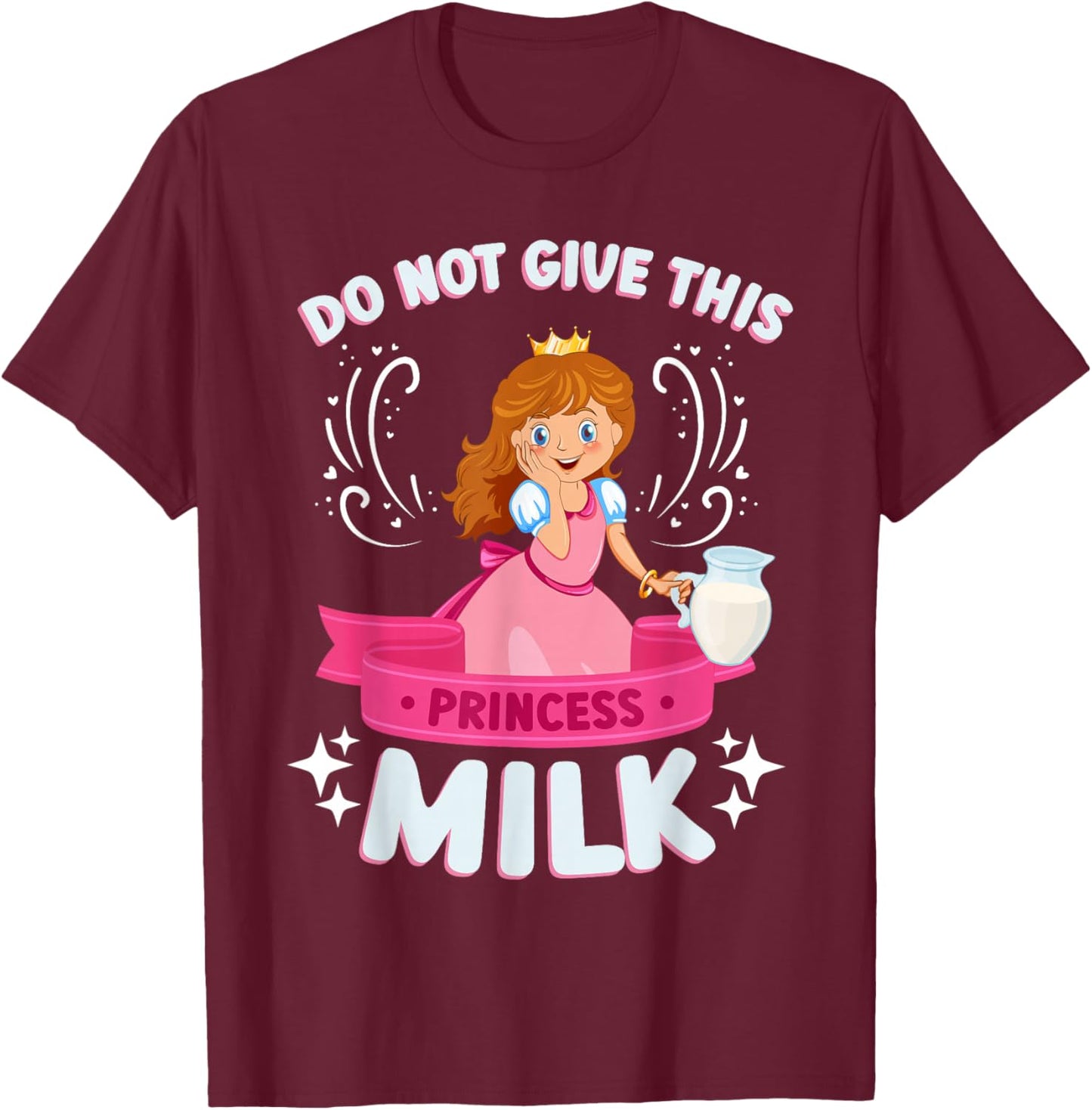Milk Lactose Intolerant Funny T-Shirt - T-Shirt | Maroon