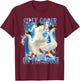 Retro Goose Aesthetic Trendy Meme Silly Goose On The Loose T-Shirt - T-Shirt | Maroon