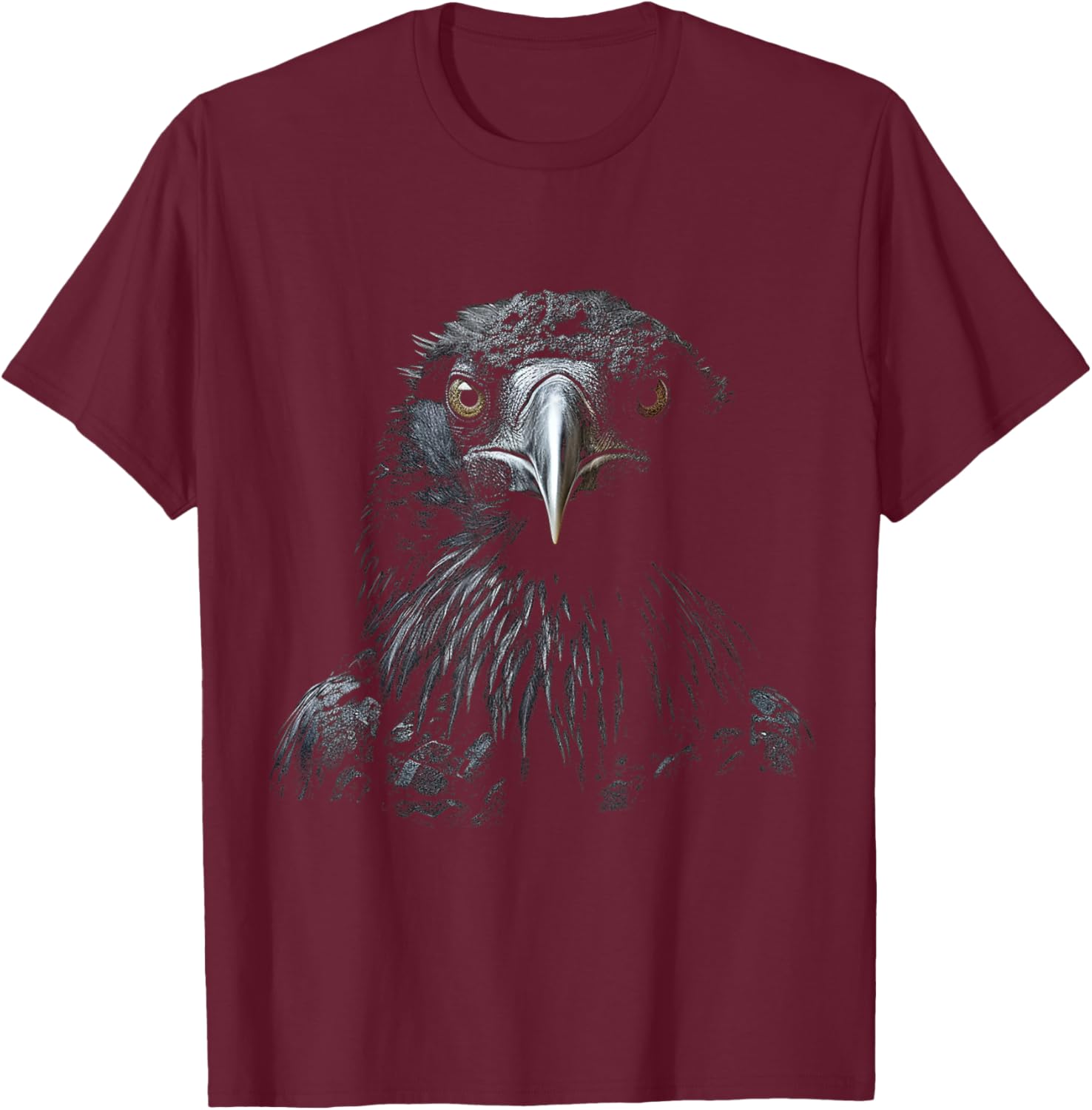 Eagle Drawing Illustration Graphic Animal Art Bird Eagle T-Shirt - T-Shirt | Maroon