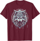 Fenrir Wolf Viking Celtic T-Shirt - T-Shirt | Maroon