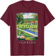 The Villages Florida FL Golfing Paradise SD113 T-Shirt - T-Shirt | Maroon