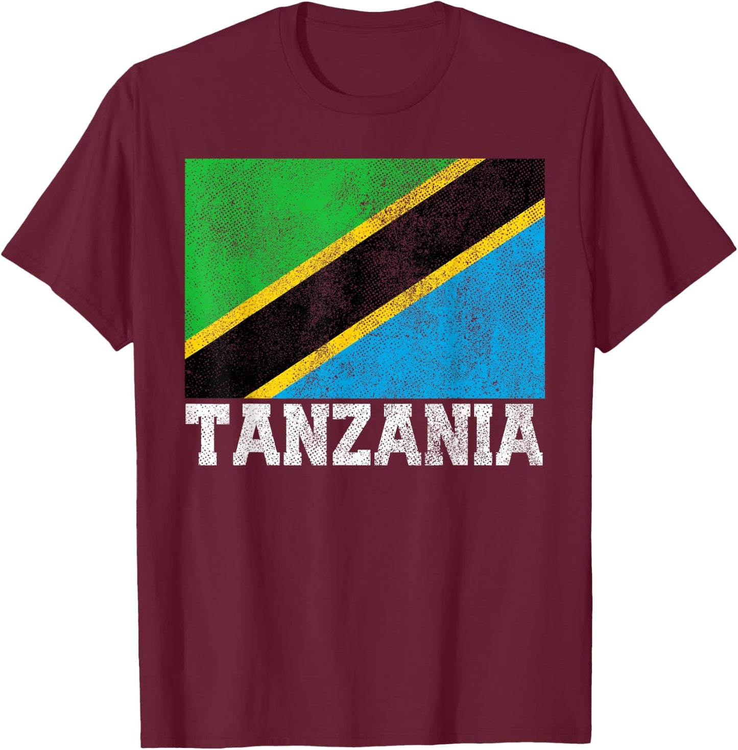 Tanzania Flag National Pride Roots Country Matching Family T-Shirt - T-Shirt | Maroon