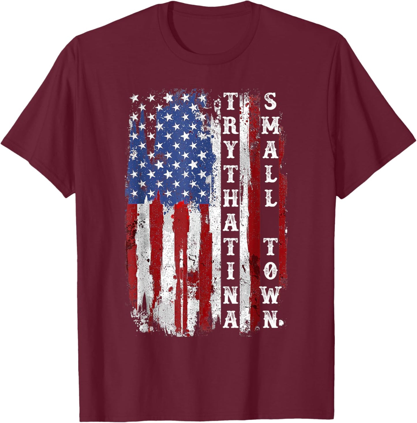 Try That In A Small Country Western Town,Country Music Lover T-Shirt - T-Shirt | Maroon