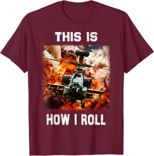 Cool idea Military Helicopter for Helicopters Lovers T-Shirt - T-Shirt | Maroon