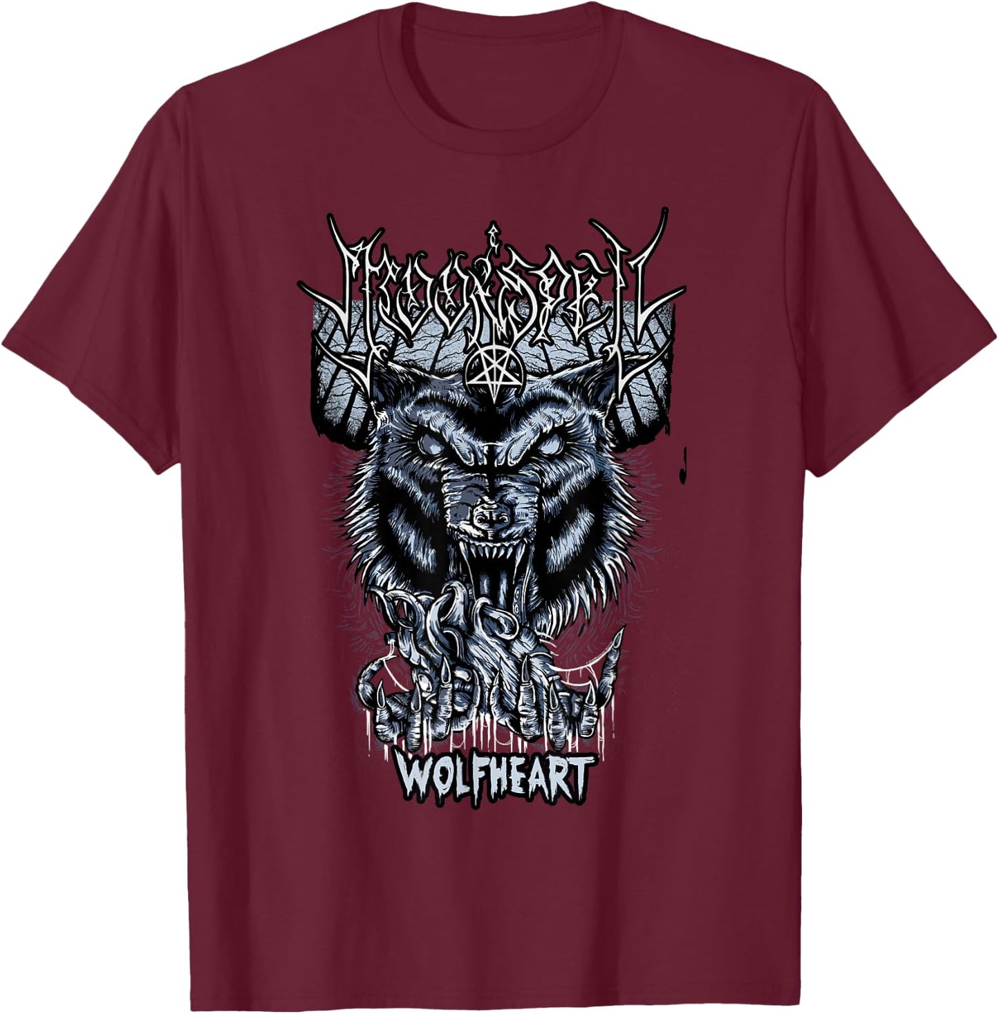 Moonspell - Wolfheart - Official Merchandise T-Shirt - T-Shirt | Maroon