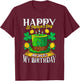 Born On St. Patricks Day Birthday St Patricks Day T-Shirt - T-Shirt | Maroon