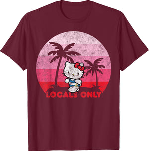 Hello Kitty Locals Only T-Shirt - T-Shirt | Maroon
