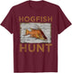 Hogfish Hunt | Funny Spearfishing Gift | Florida Fishing T-Shirt - T-Shirt | Maroon