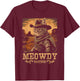 Meowdy Cute Kitten Funny Cat Cowboy Hat Country Love Animal T-Shirt - T-Shirt | Maroon