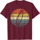 Surfer Gifts Retro Sunset Surfboard Silhouette Surfing Gifts T-Shirt - T-Shirt | Maroon