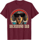 Dachshund Dog Vintage Funny Dog T-Shirt - T-Shirt | Maroon