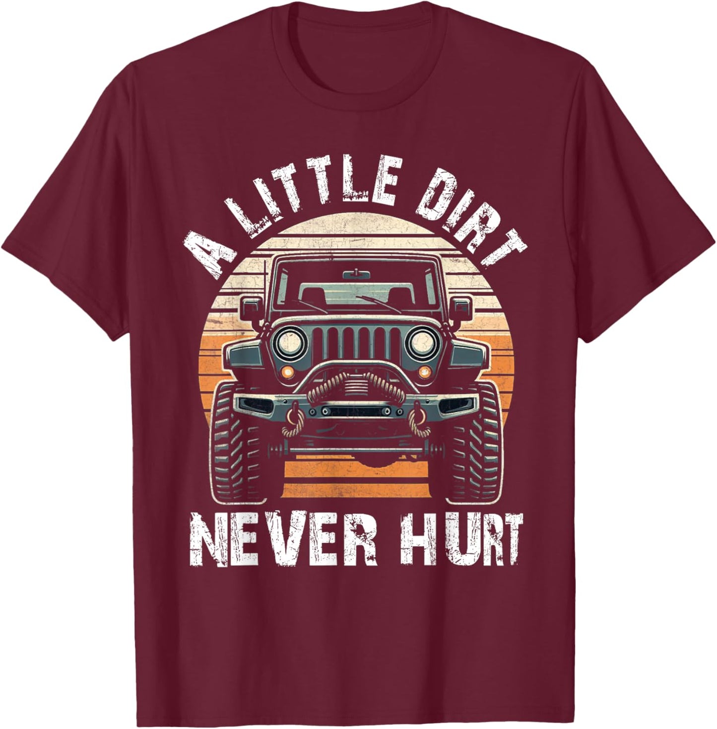 Offroad Racing Dad SxS 4X4 Off-Roading SUV UTV Car Lovers T-Shirt - T-Shirt | Maroon