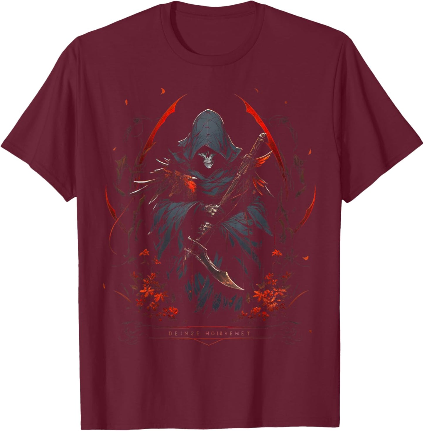 Grim Reaper T-Shirt - T-Shirt | Maroon