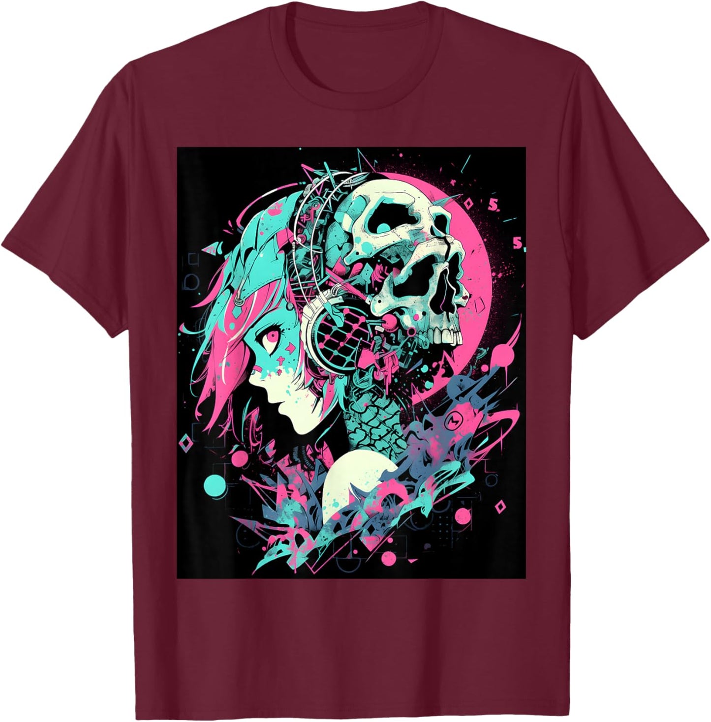 Make a Stylish Statement with This Sophisticated Graphic T-Shirt - T-Shirt | Maroon