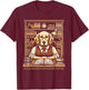 Dog Librarian Library Book Reading Books Bibliophile T-Shirt - T-Shirt | Maroon