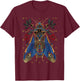 Cicadas Flowers Insects Beetle Vintage Tattoo Entomology T-Shirt - T-Shirt | Maroon
