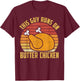 Butter Chicken Indian Food Lover Funny T-Shirt - T-Shirt | Maroon