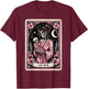 The Mom Tarot Card Skeleton Mama Coffee Happy Mother's Day T-Shirt - T-Shirt | Maroon