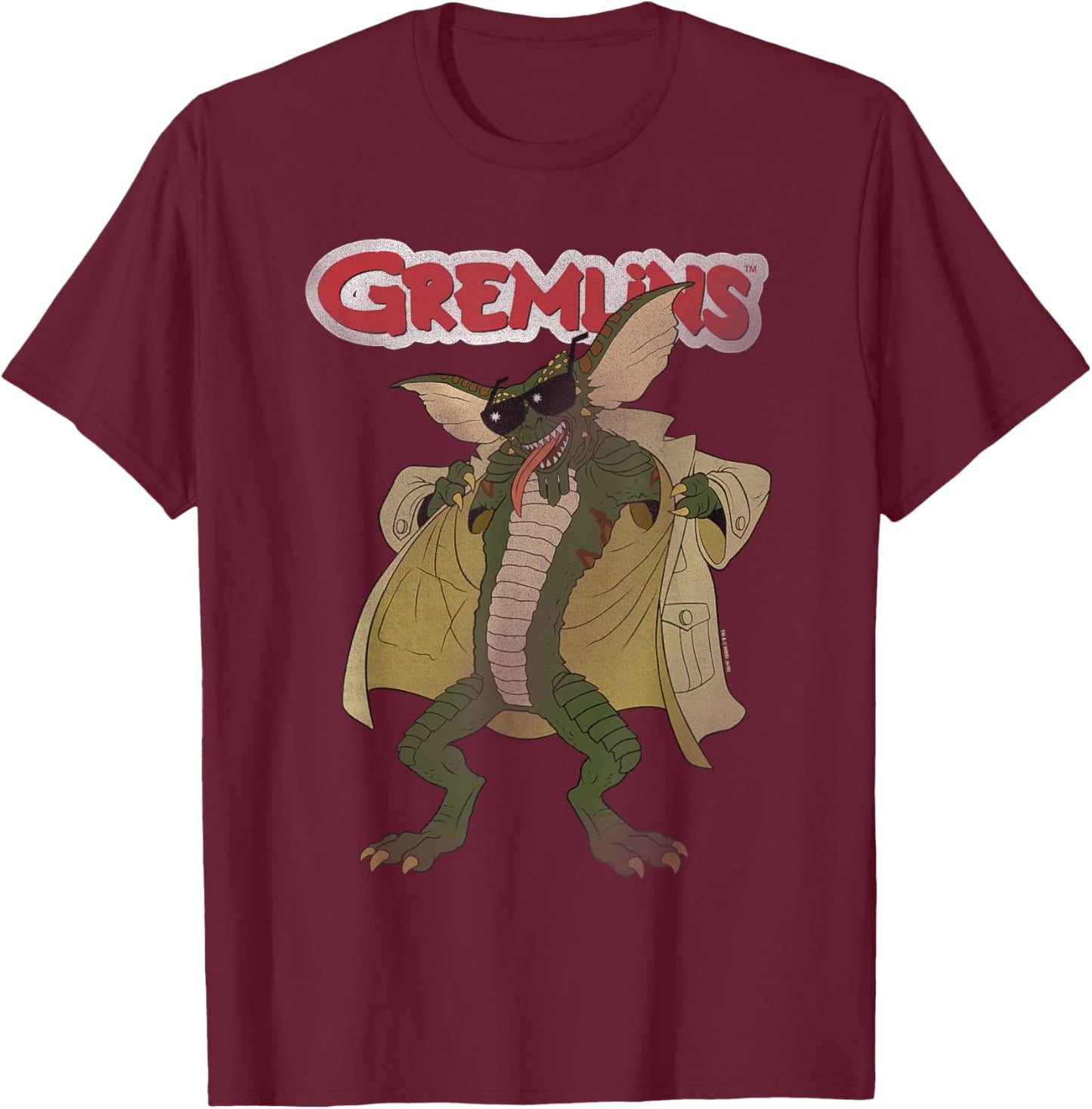 Gremlins Flasher T-Shirt - T-Shirt | Maroon