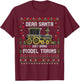 Steam Model Trains Collector Christmas Ugly Xmas Sweater T-Shirt - T-Shirt | Maroon