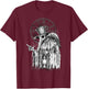 Plague Doctor Death Virus with Raven T-Shirt - T-Shirt | Maroon