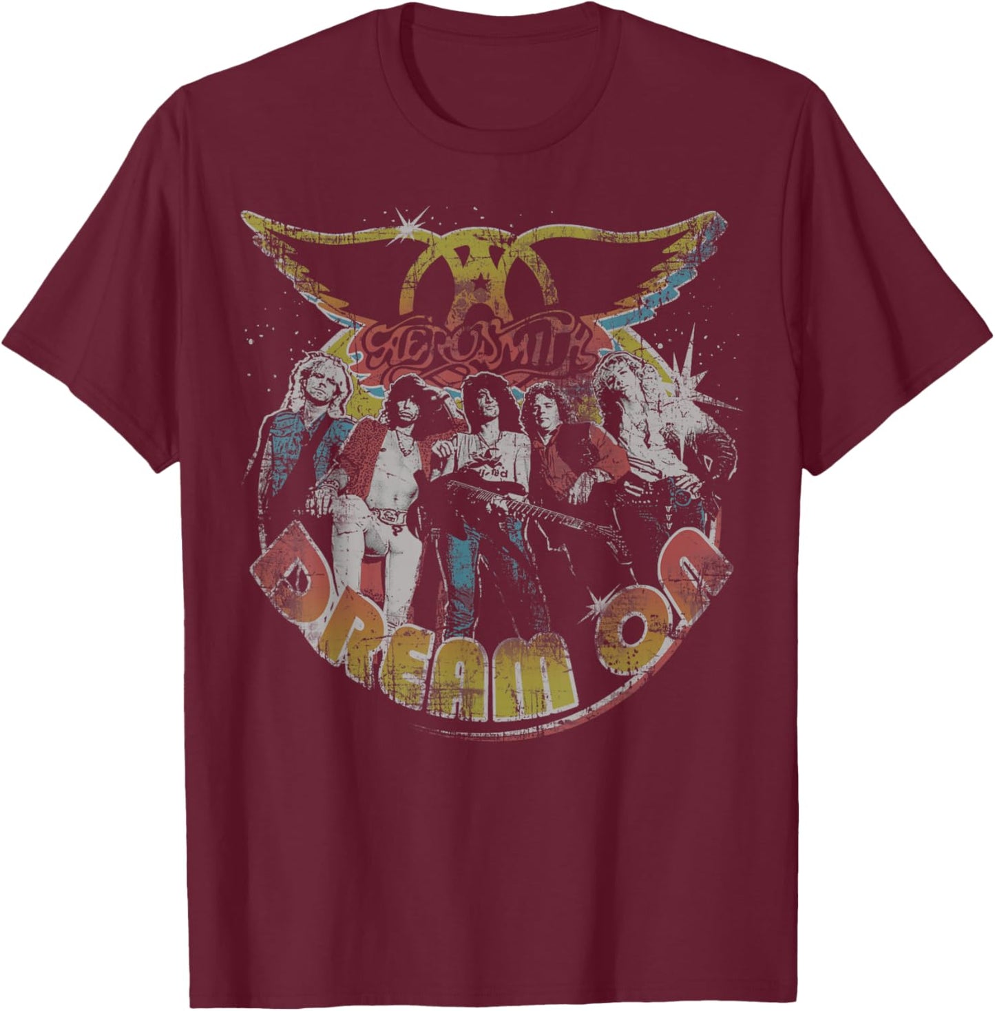 Aerosmith - Dream On Portrait T-Shirt - T-Shirt | Maroon