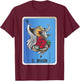 El Dragon Mexican Slang Chicano Bingo Cards T-Shirt - T-Shirt | Maroon