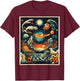 Whimsical Fantasy Nature Scene Art T-Shirt - T-Shirt | Maroon