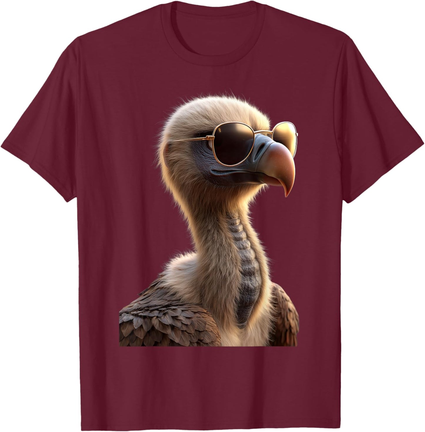 Geier Greifvogel Aasgeier Vulture Süßer Geier T-Shirt - T-Shirt | Maroon