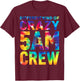 Different Kind of Crazy 5 AM Crew Morning Workout Tie Dye T-Shirt - T-Shirt | Maroon