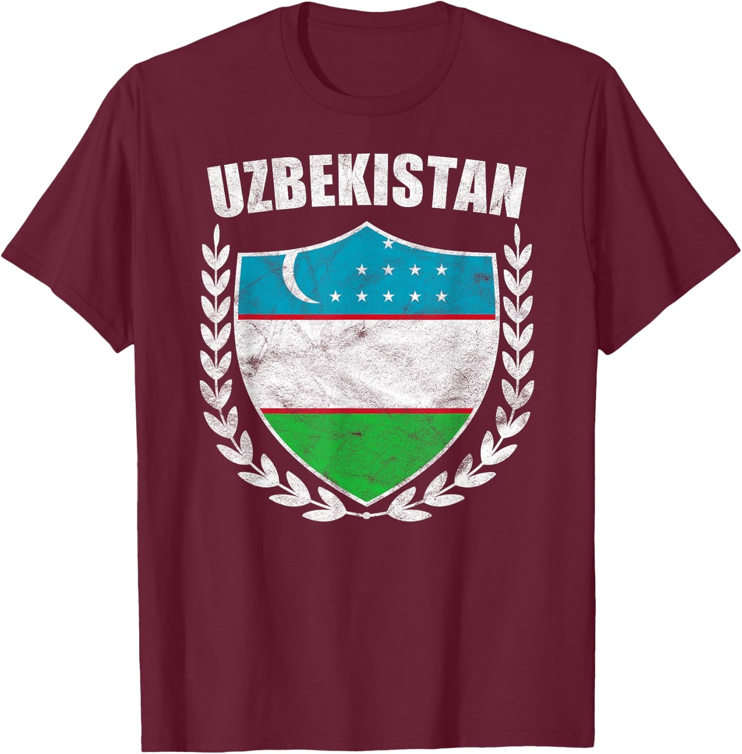 Uzbekistan T-Shirt - T-Shirt | Maroon