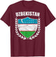 Uzbekistan T-Shirt - T-Shirt | Maroon