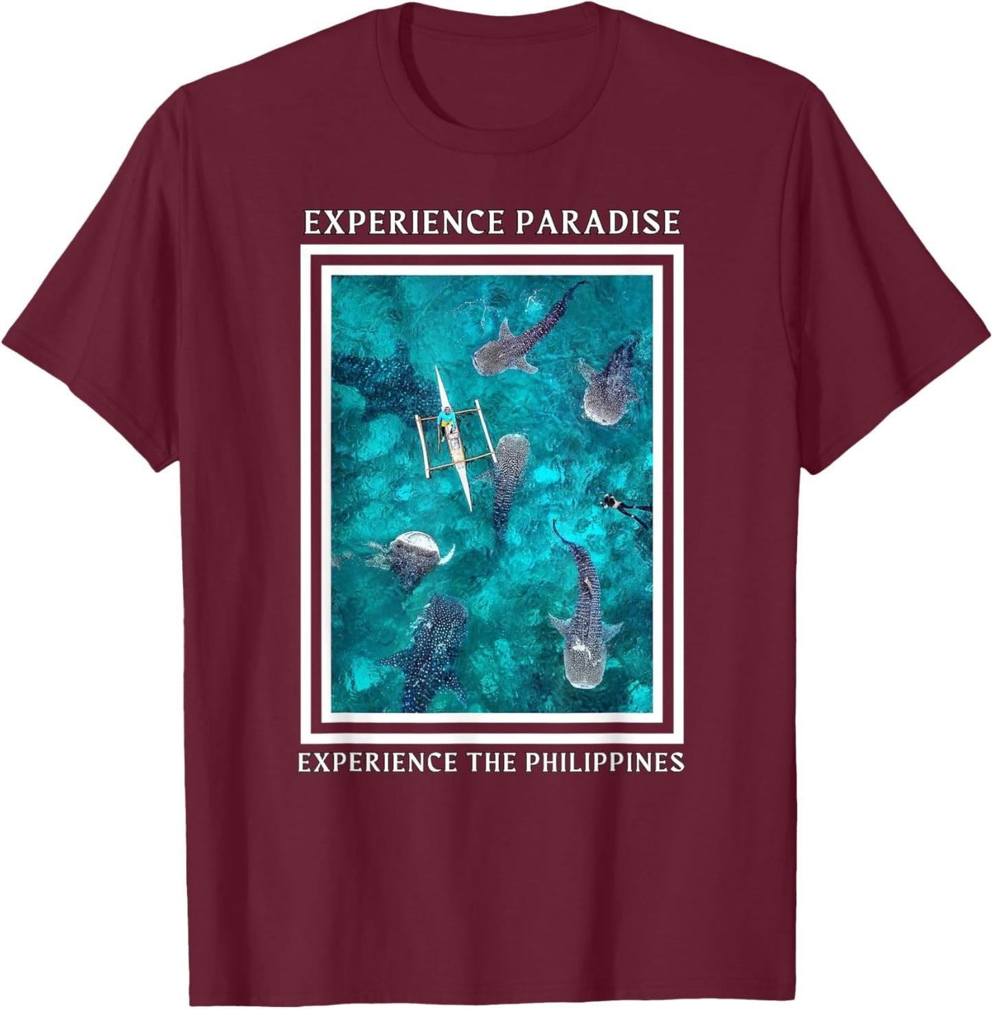 OSLOB, CEBU | Philippines Travel Vacation Souvenir Apparel T-Shirt - T-Shirt | Maroon
