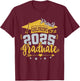 Girlfriend Senior 2025 Proud Girlfriend of a Class of 2025 T-Shirt - T-Shirt | Maroon