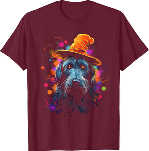 Irish wolfhound Halloween dog pet dog T-Shirt - T-Shirt | Maroon