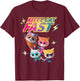 Disney Junior SuperKitties Full Team Kitty Cat Fast T-Shirt - T-Shirt | Maroon