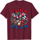 Cuba-Rican Cuban & Puerto Rican Colorful Culture celebration T-Shirt - T-Shirt | Maroon