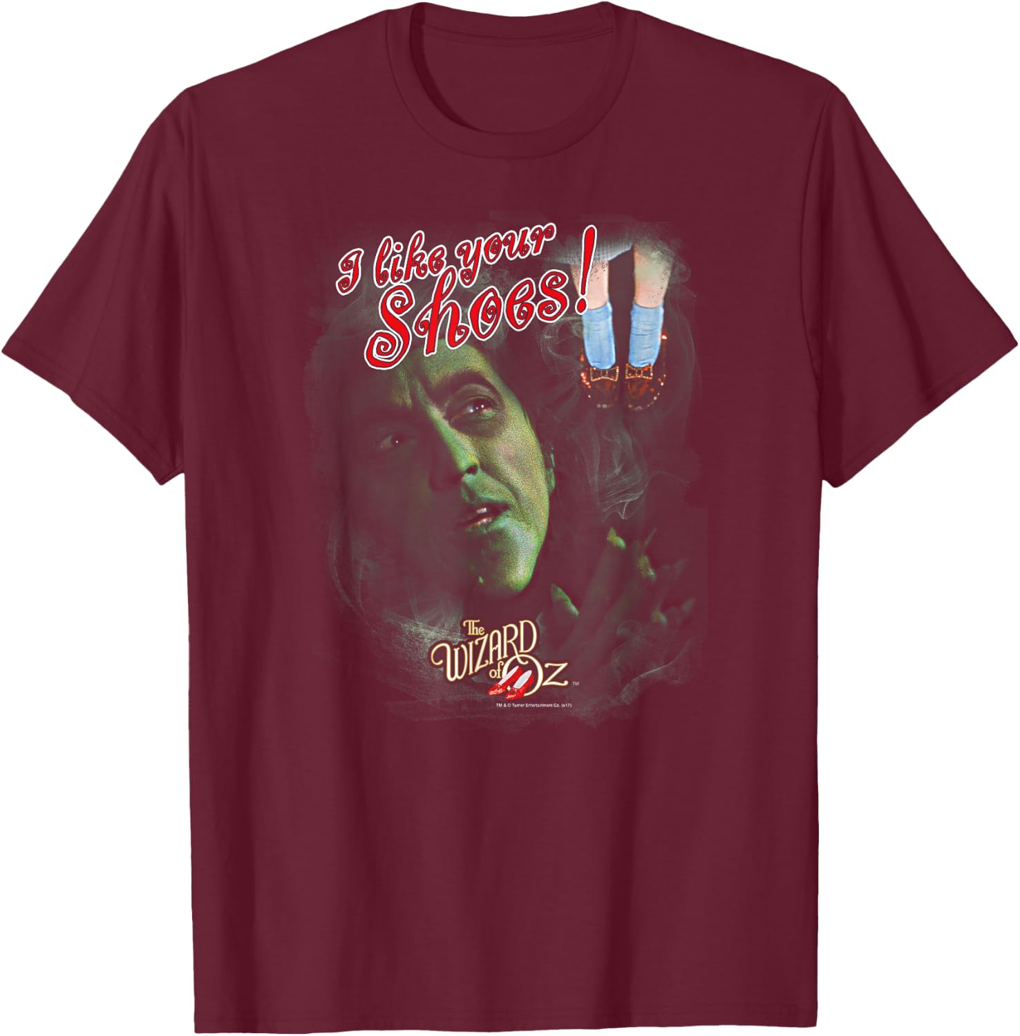 Wizard of Oz I Like Your Shoes T Shirt T-Shirt - T-Shirt | Maroon