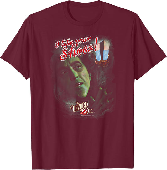 Wizard of Oz I Like Your Shoes T Shirt T-Shirt - T-Shirt | Maroon