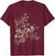Floral Botanical T-Shirt - T-Shirt | Maroon