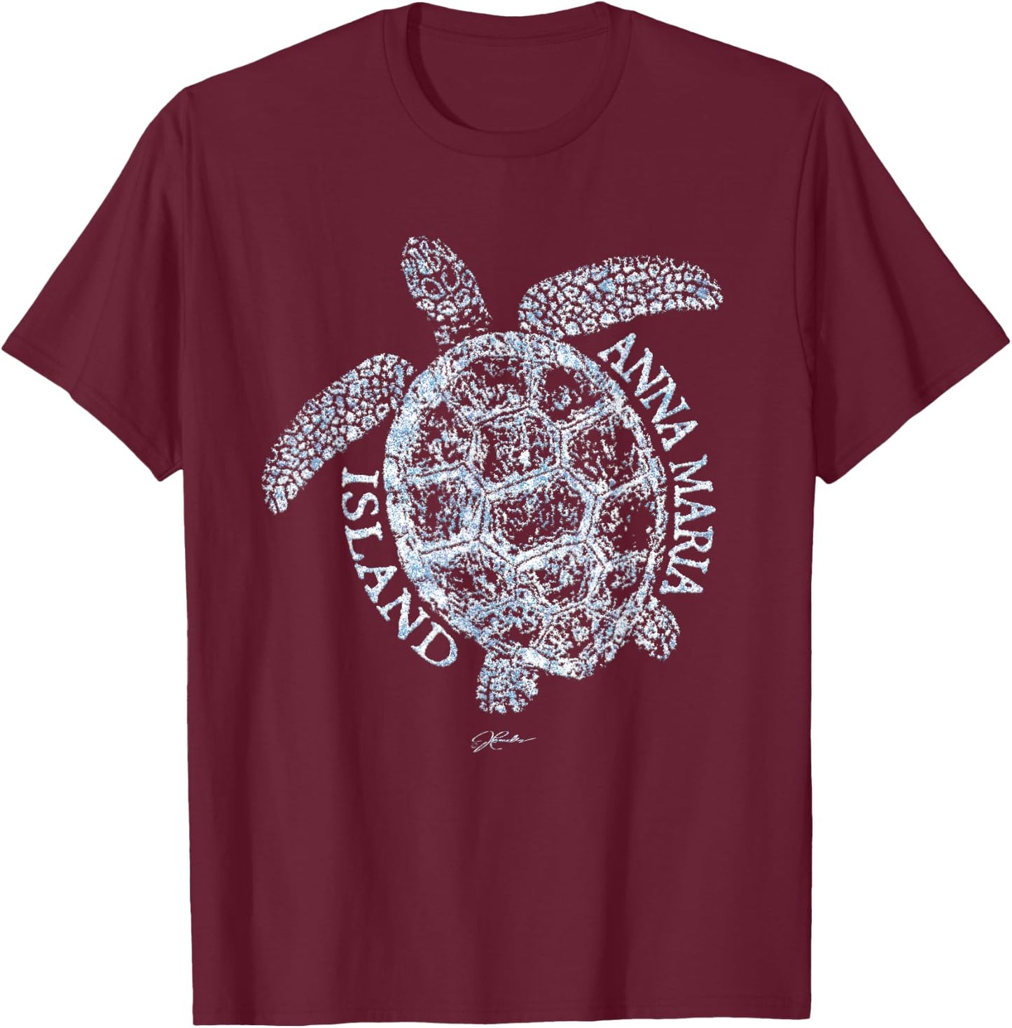 JCombs: Anna Maria Island Sea Turtle T-Shirt - T-Shirt | Maroon