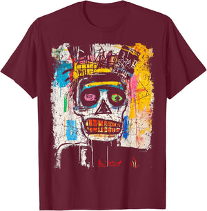 Pop Art Style 90s Men's Graffiti T-Shirt - T-Shirt | Maroon