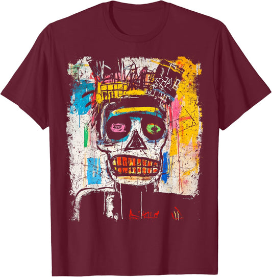 Pop Art Style 90s Men's Graffiti T-Shirt - T-Shirt | Maroon