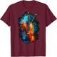 Cool Colorful Viola musician T-Shirt - T-Shirt | Maroon