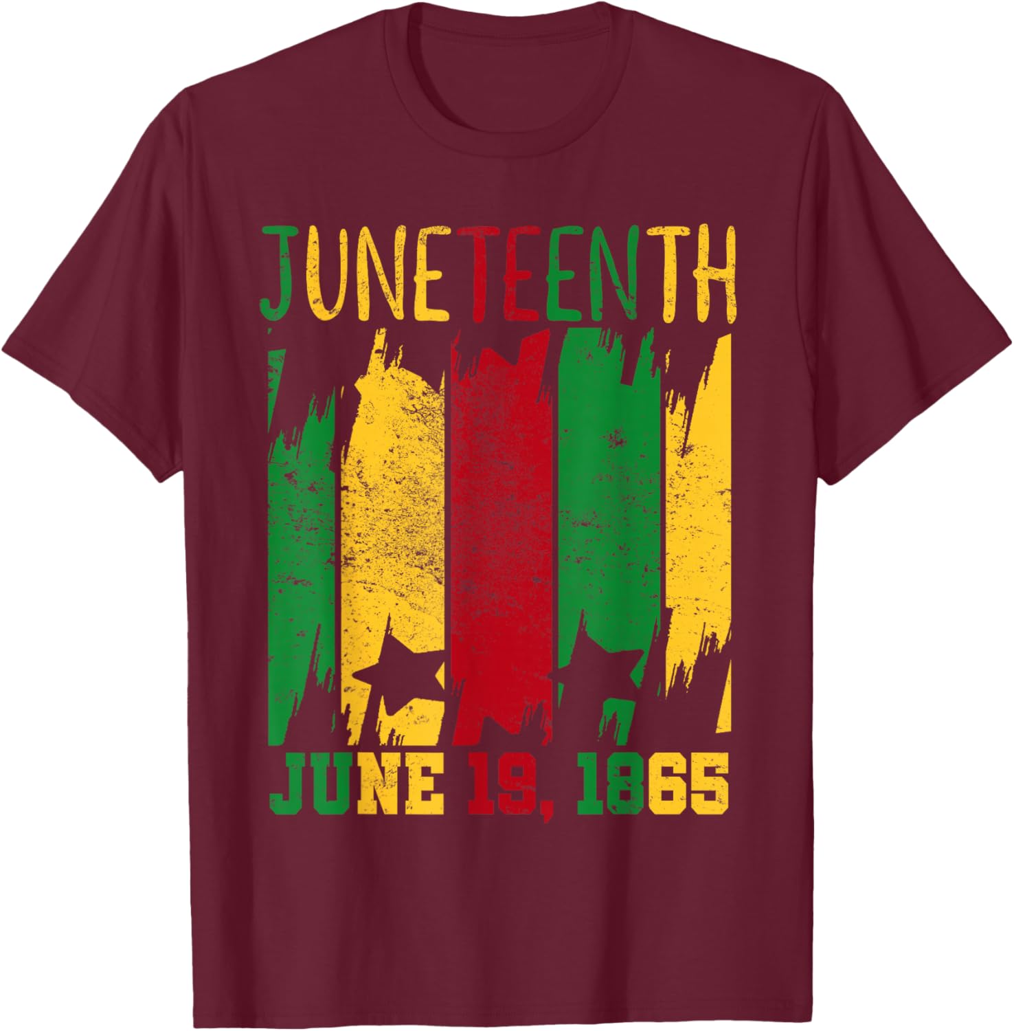 Juneteenth June 19th 1865 Juneteenth Freedom Day Small T-Shirt - T-Shirt | Maroon