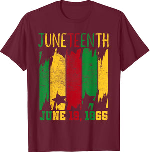Juneteenth June 19th 1865 Juneteenth Freedom Day Small T-Shirt - T-Shirt | Maroon