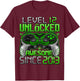 Level 12 Unlocked 12 Year Old Gifts Boys 12th Birthday Boy T-Shirt - T-Shirt | Maroon